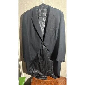 Vintage Black Morning Coat Moss Bros Sz. 44 Reg